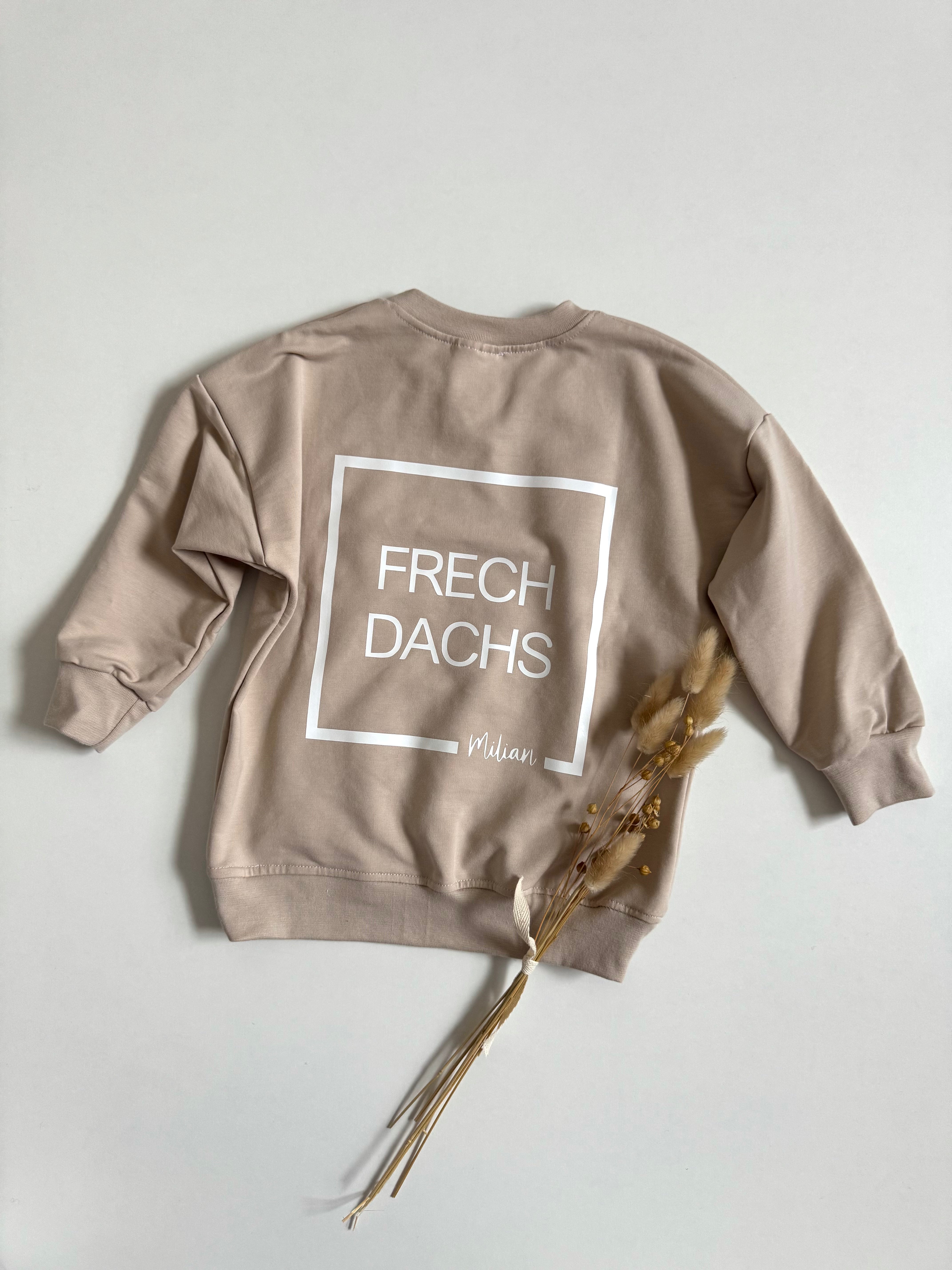 Gr. 98 - „Milian“ Frechdachs Sweater - beige