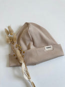 Gerippte Beanie - Karamell - hejleen handmade
