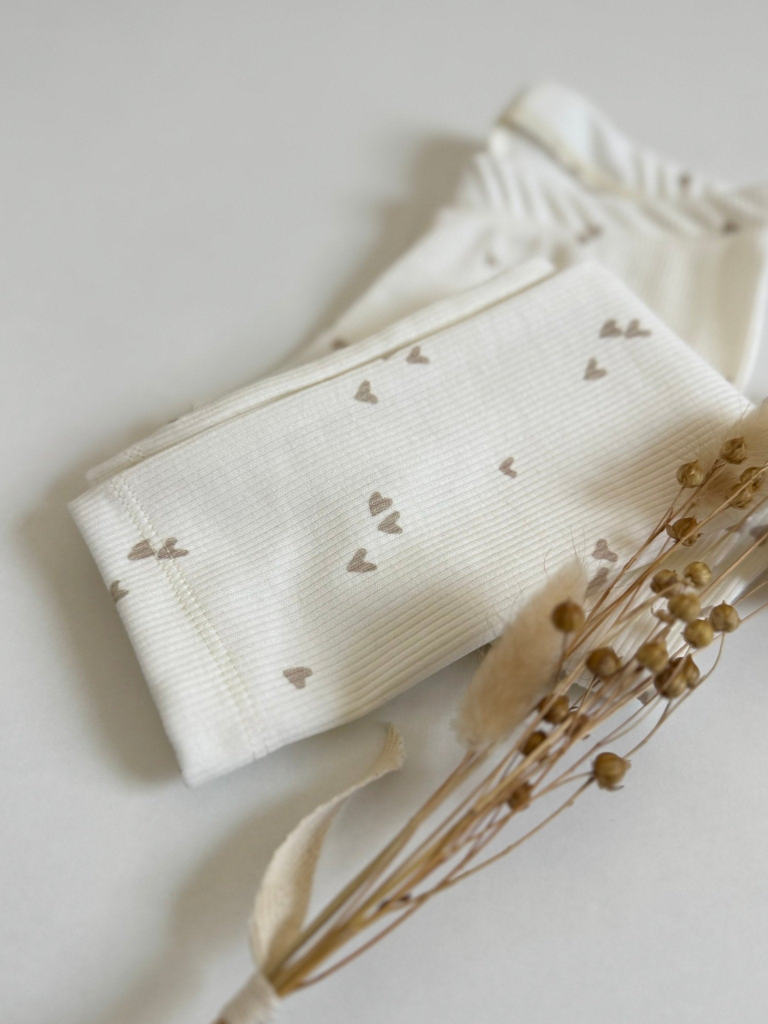 Gerippte Leggings - Herzchen