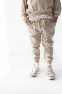 Gr. 110 - Jogger - beige meliert